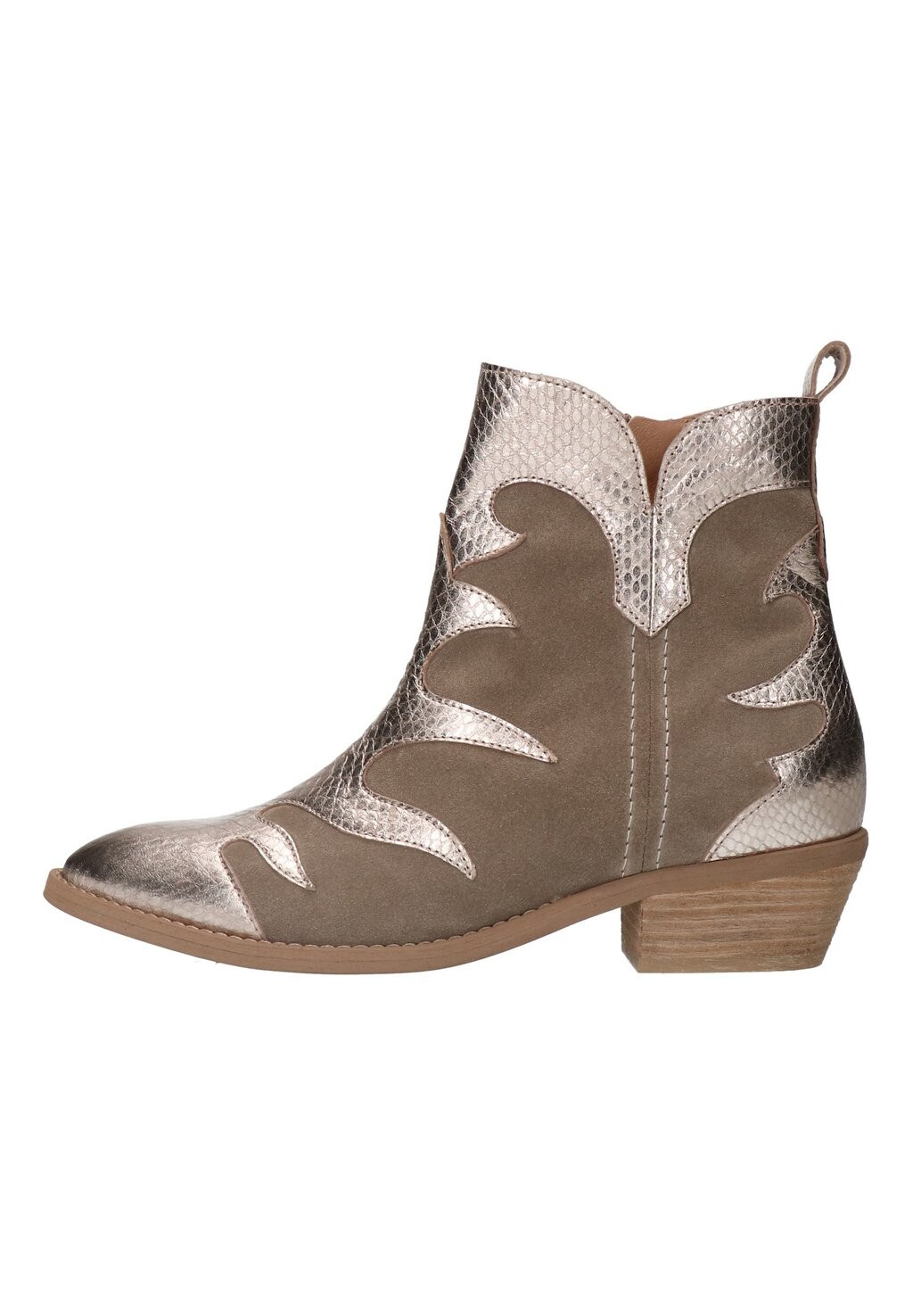

Ковбойские/байкерские ботильоны Manfield, цвет taupe