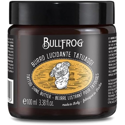

Масло для блеска татуировок 100 мл - защитное, блестящее, мягкое Bullfrog