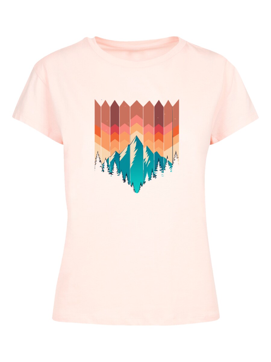 

Футболка F4NT4STIC Geometric Mountain Sunset, Rose