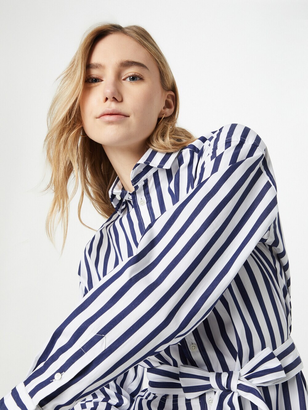 Рубашка-платье Polo Ralph Lauren ELA в полоску, темно-синий/белый — фото 3