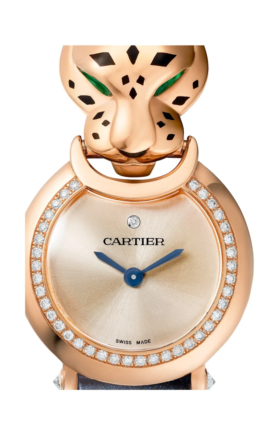 Panthère de CARTIER модель мини, розовое золото и бриллианты, кварц - HPI01724, золотой — фото 4