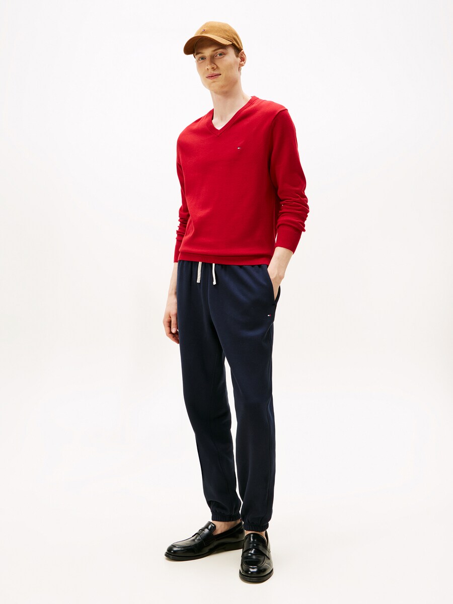 Свитер TOMMY HILFIGER ESSENTIAL, красный — фото 4