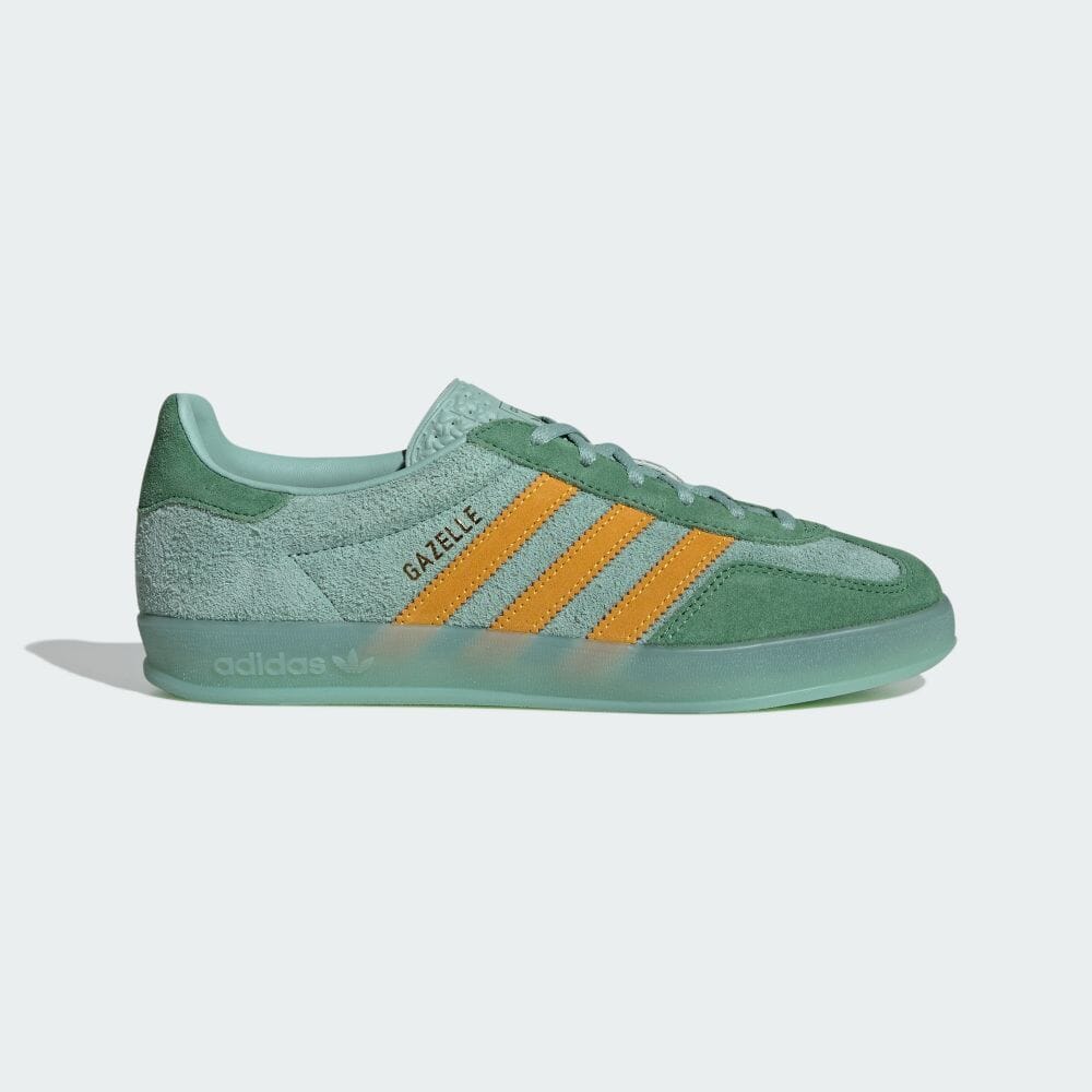 

Кроссовки Adidas GAZELLE INDOOR, цвет Hazy Green/Preloved Green/Crew Yellow