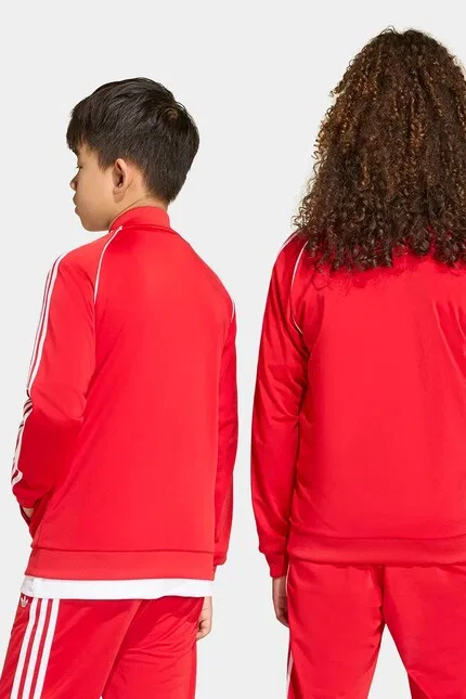 Толстовка детская с капюшоном Adidas Originals, красный — фото 3