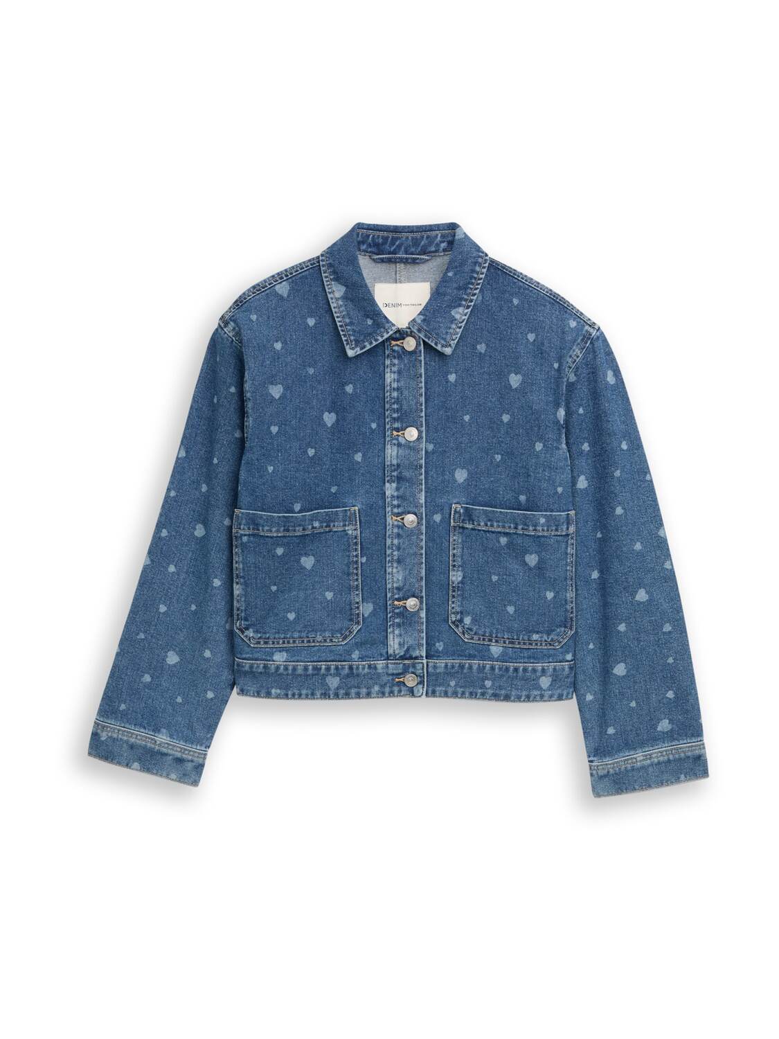 

TOM TAILOR DENIM Куртка для межсезонья в голубом дениме, светло-голубой