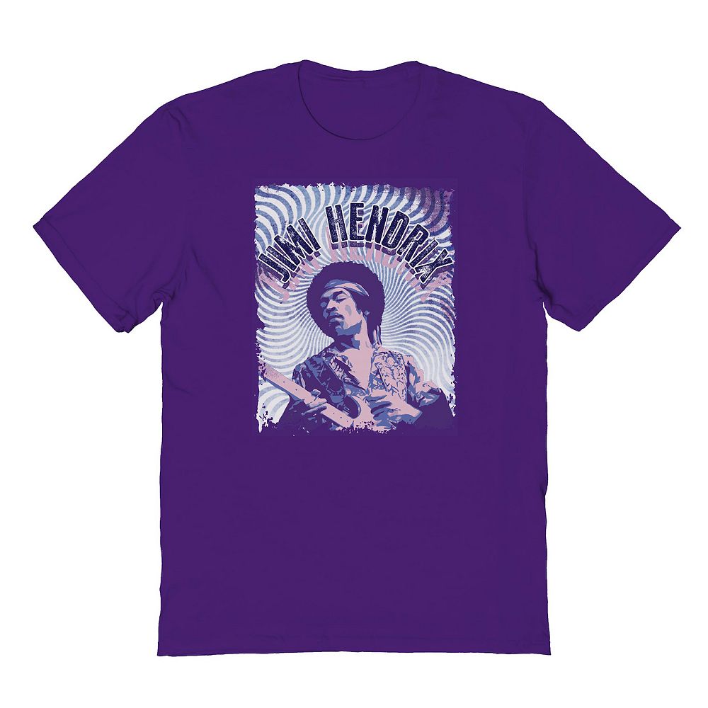 

Мужская футболка Jimi Hendrix Purple Waves с рисунком Licensed Character, фиолетовый