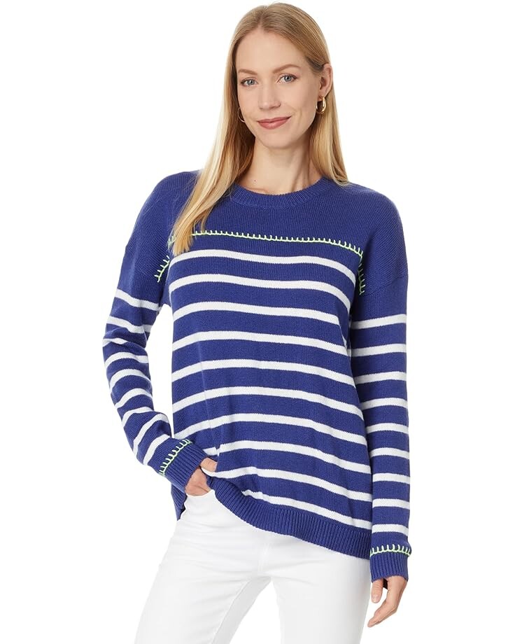 

Свитер Lilly Pulitzer Kyren Sweater, цвет Blue Med Never Ending Stripe