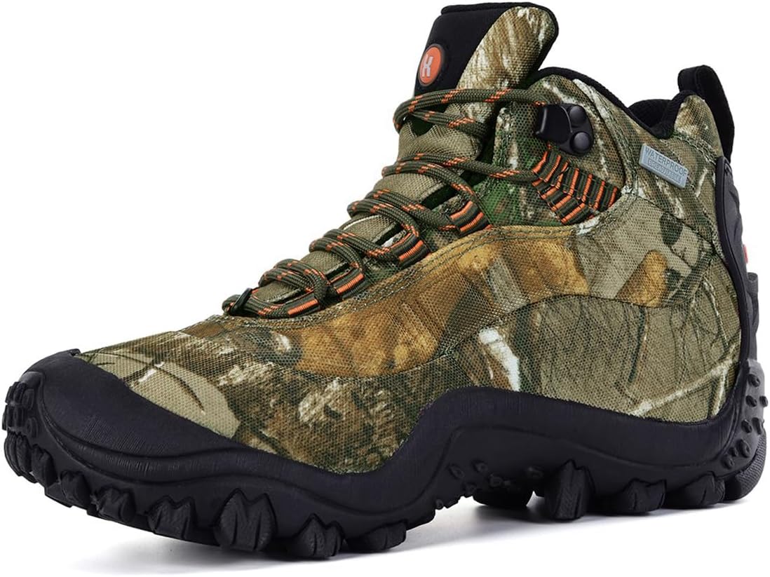 

Мужские водонепроницаемые походные ботинки Thermator со средней посадкой для треккинга Manfen, Camo