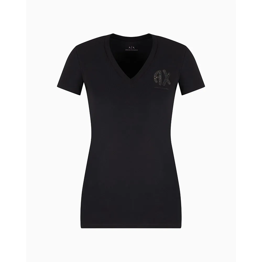 

Футболка Armani Exchange XW000606_AF10355 short sleeve v neck, черный