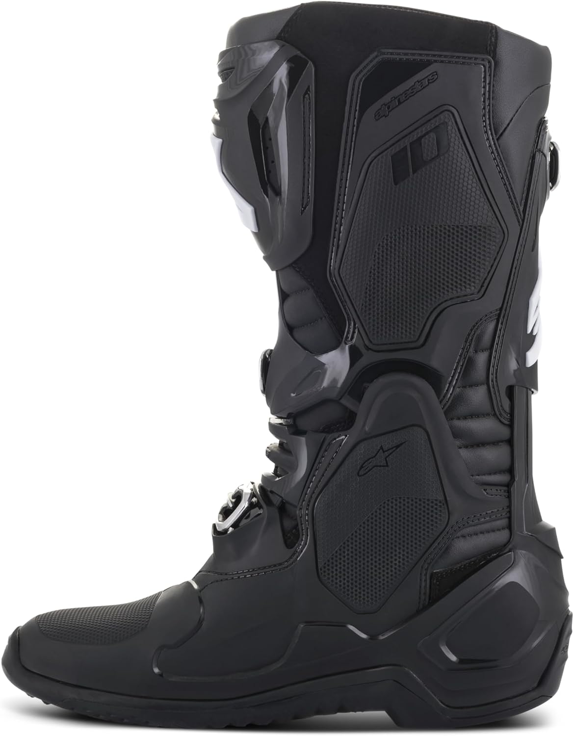 Мотоциклетные ботинки Alpinestars Tech 10, высокоэффективные ботинки для мотокросса, сертифицированы CE, размер 7, цвет: ультрафиолетовый/черный — фото 4