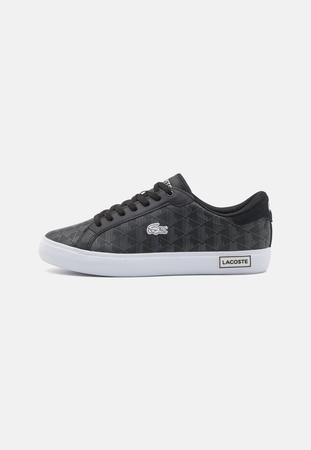 

Кроссовки на шнуровке POWERCOURT 124 Lacoste, черный