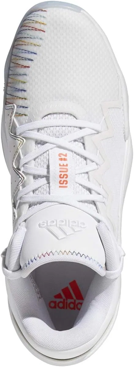 Кроссовки Adidas Don Issue 2 для игры в помещении, белый/красный — фото 3