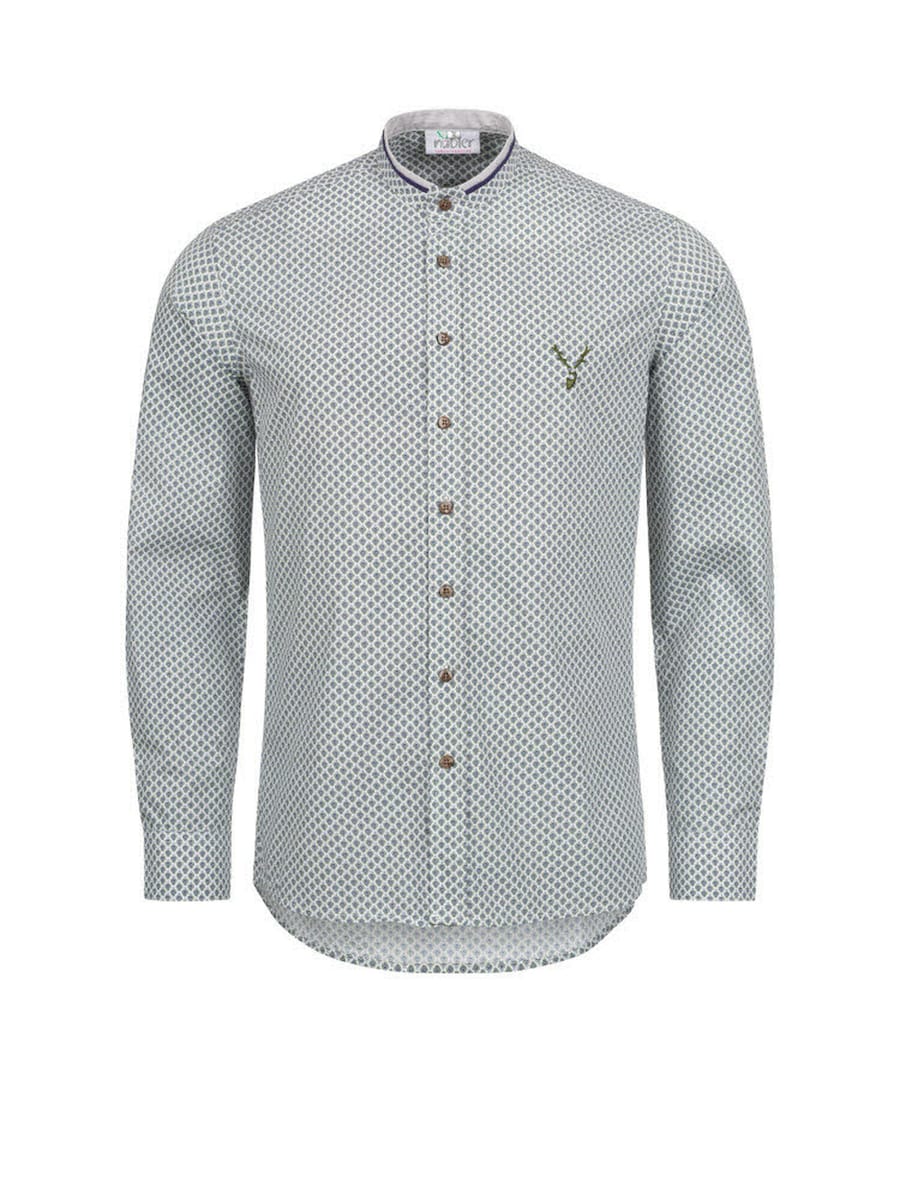 

Рубашка на пуговицах классического кроя Trachtenhof Nübler Trachtenhemd langarm Johann, зеленый