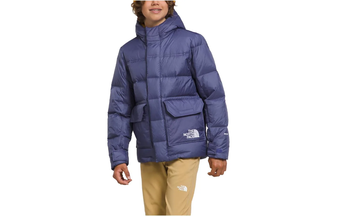 Детская утепленная куртка с капюшоном THE NORTH FACE, Cave Blue