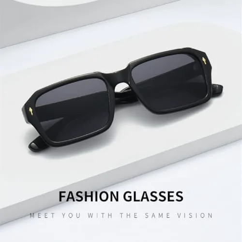 

Модные красные солнцезащитные очки для женщин с заклепками, мужские прямоугольные солнцезащитные очки для женщин с защитой от УФ-излучения UV400 MTZJH, C8