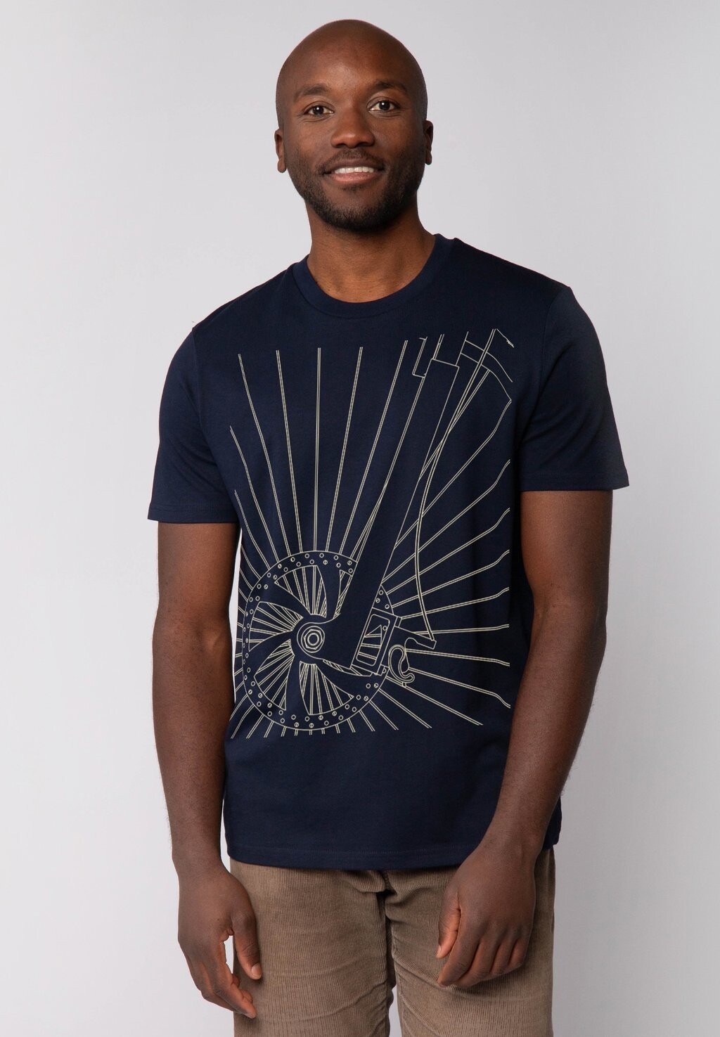 

Футболка с принтом FAHRRADSPEICHEN watapparel, темно-синий