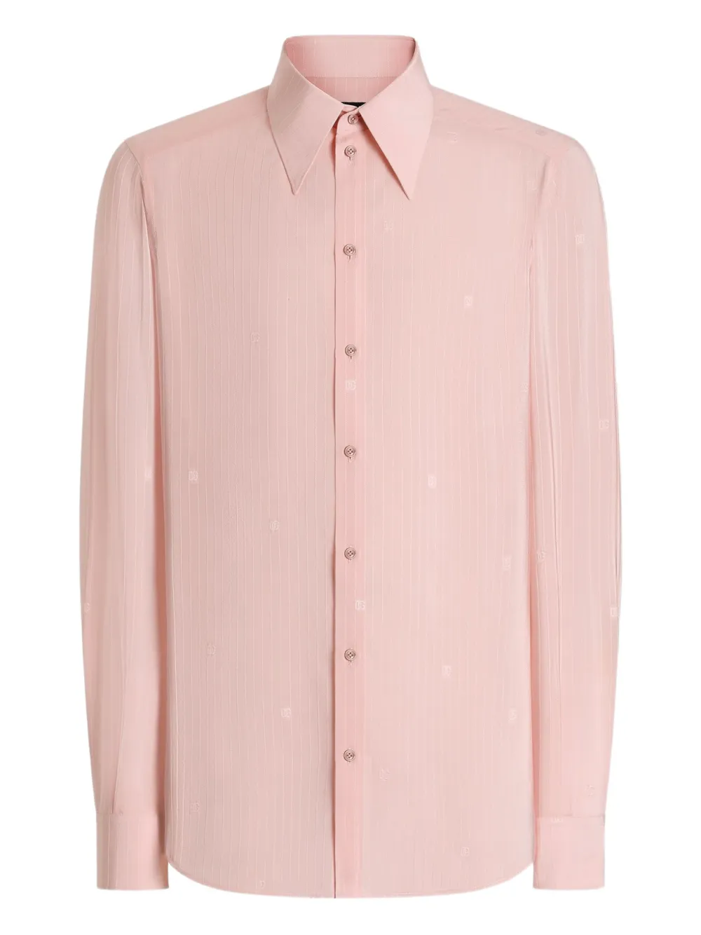 

Шелковая рубашка на пуговицах Dolce & Gabbana, розовый