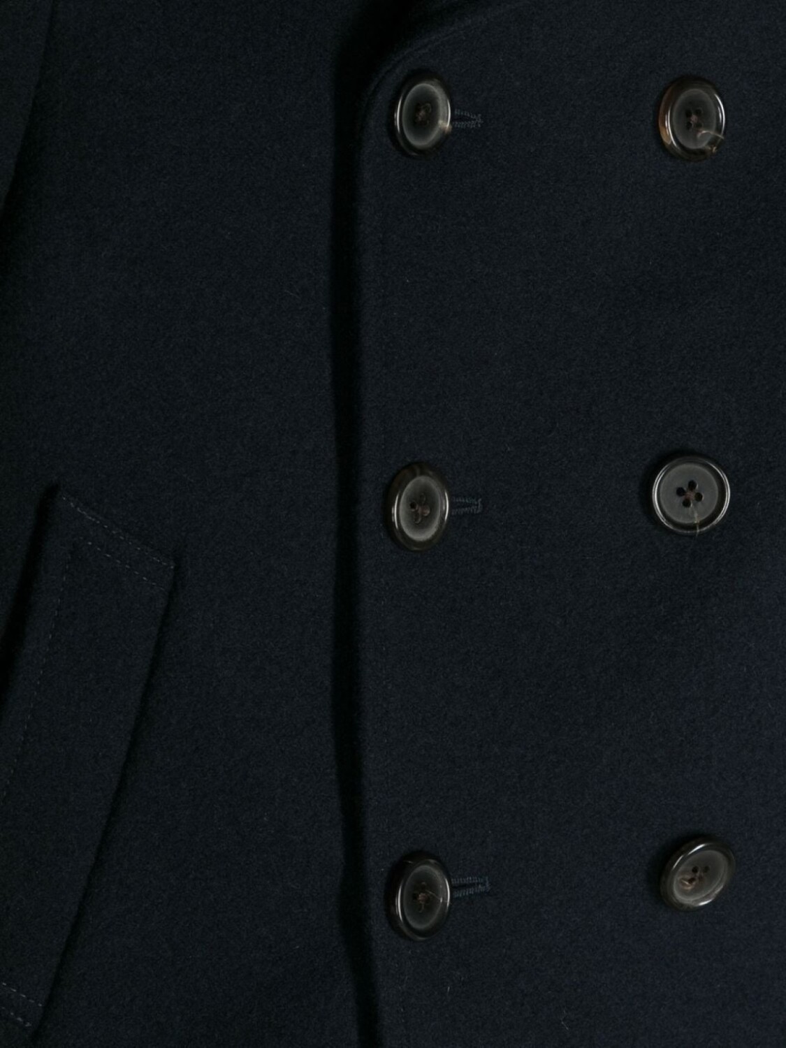 Thom Browne двубортный бушлат, синий — фото 3