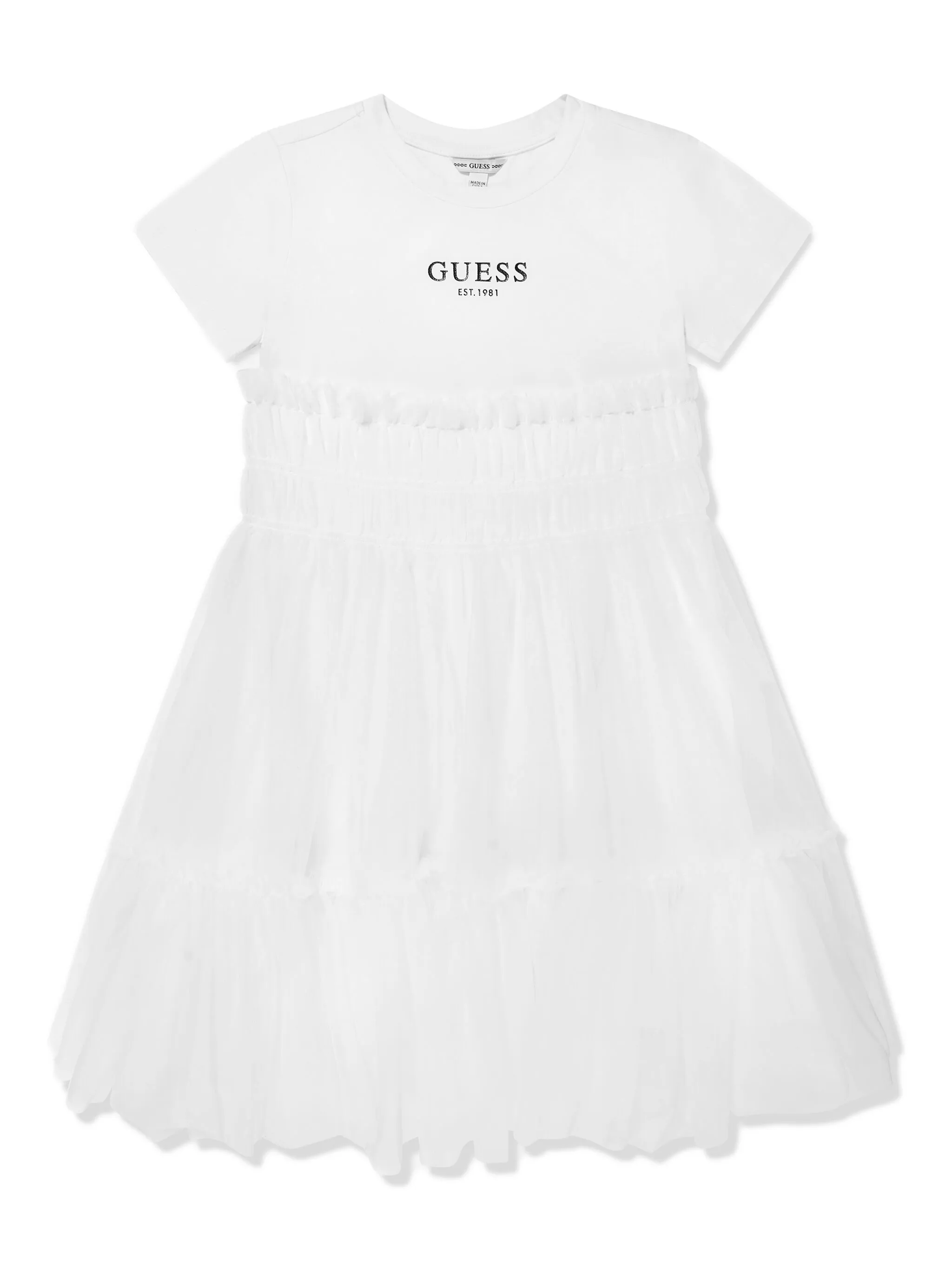 

Платье с логотипом Guess Kids, белый