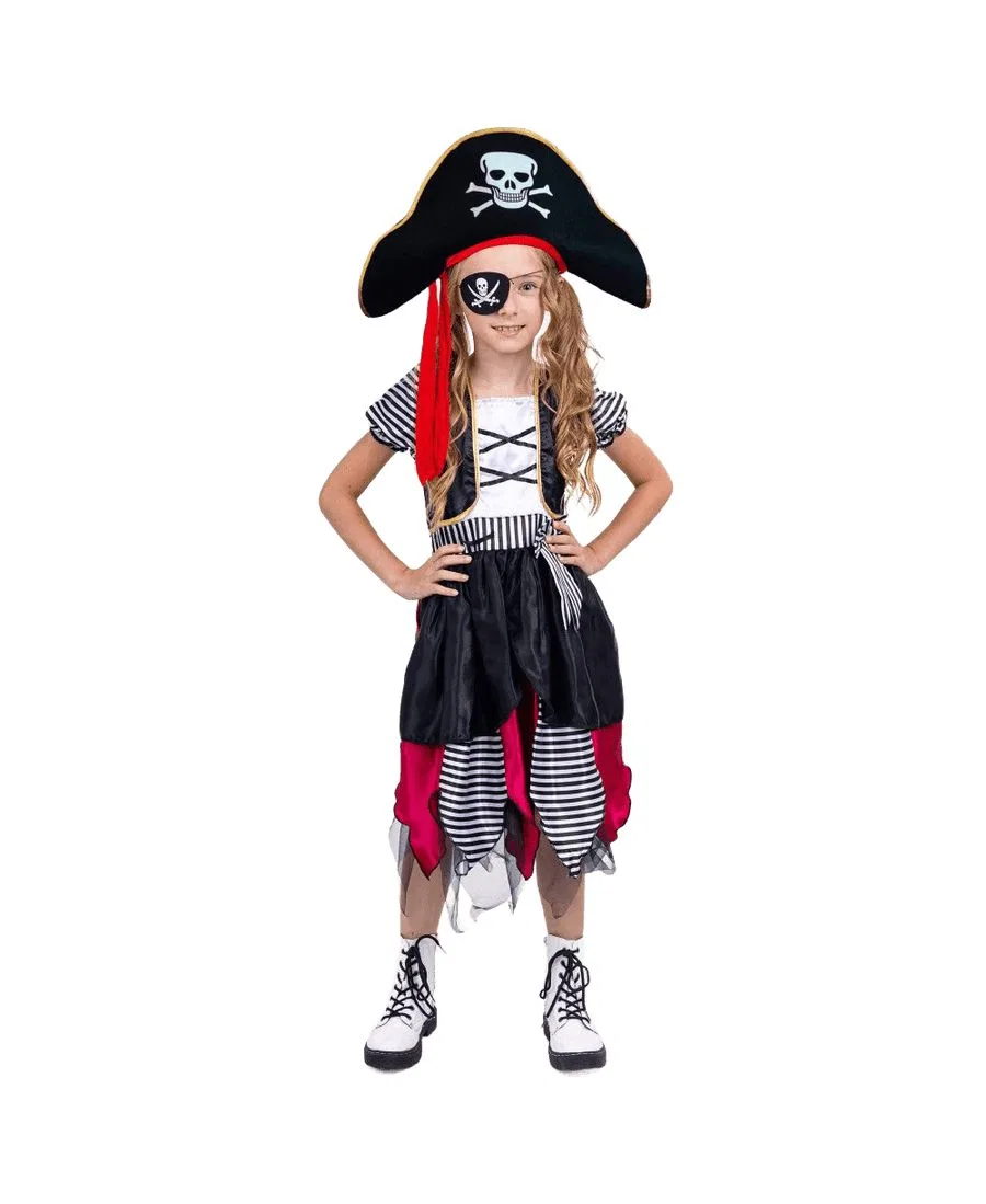 Костюм пиратки для девочек-малышек Dress Up America, черный