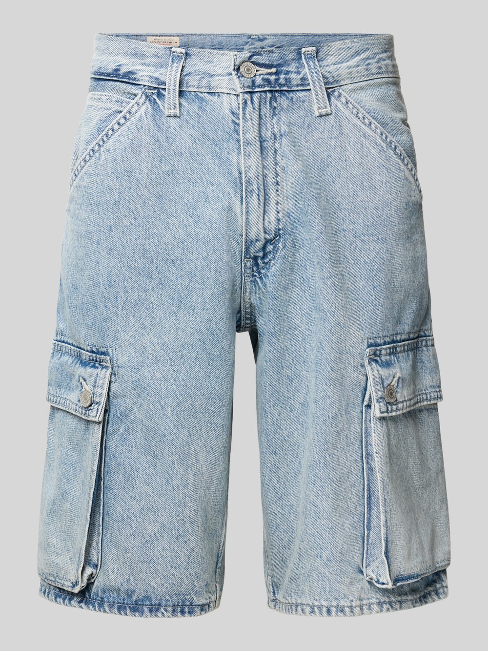 

Мешковатые джинсовые шорты с карманами-карго Levi's, светло-голубой