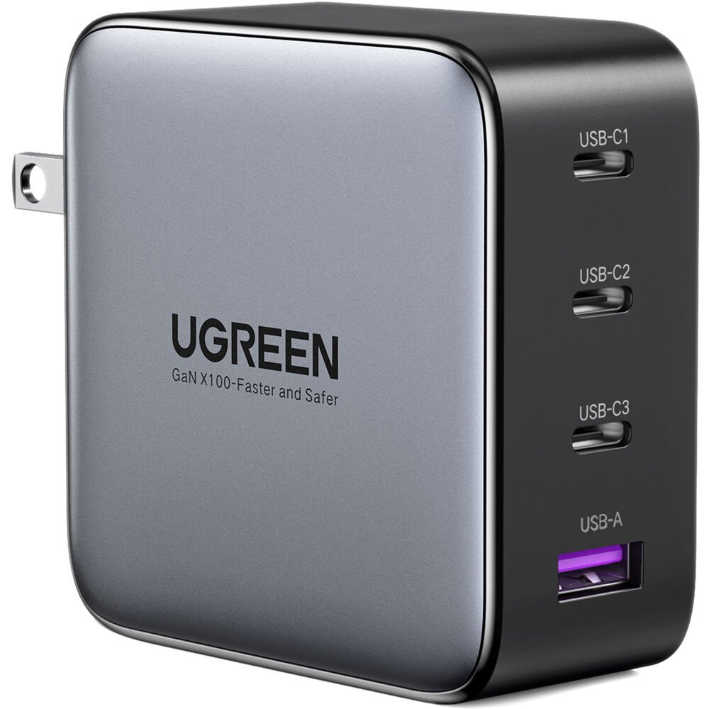 

Зарядное устройство UGREEN 100W GaN 4-Port USB Wall Charger 40737