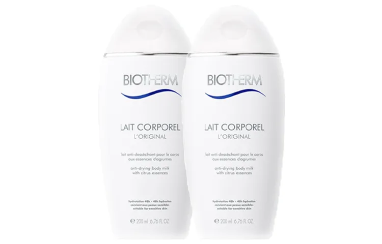 BIOTHERM Новый шелковисто-гладкий лосьон для тела с творожной текстурой, увлажняющий, восстанавливающий, ароматный, 200 мл*2/400 мл, Body milk milk 400ml — фото 2