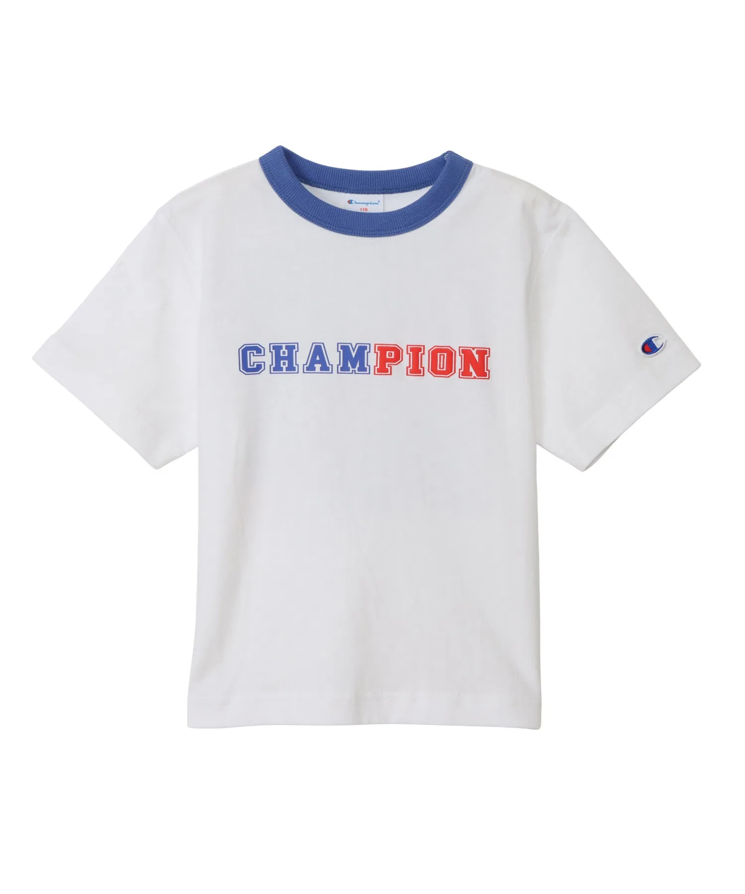 Детская футболка Champion с принтом белого цвета