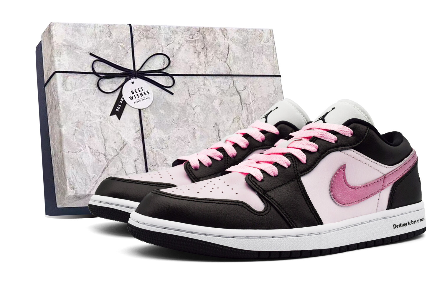 

Кроссовки Air Jordan 1 Vintage Basketball Shoes Women's Low-top Black, черный