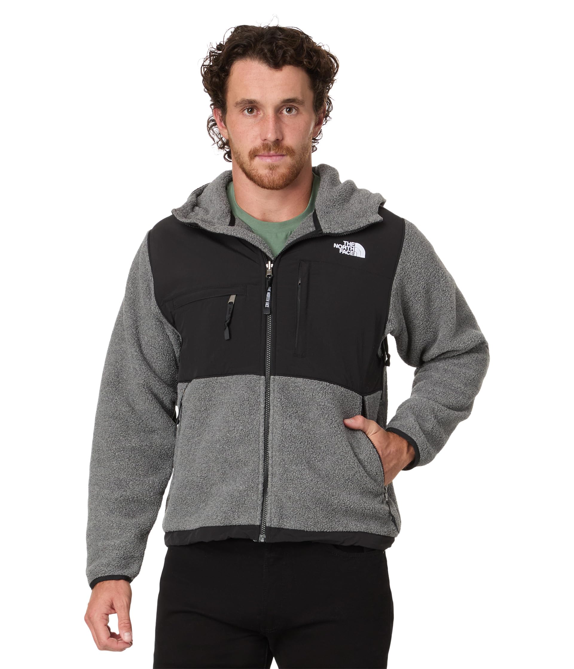 

Худи The North Face Retro Denali Hoodie, TNF Medium Grey Heather/TNF Black