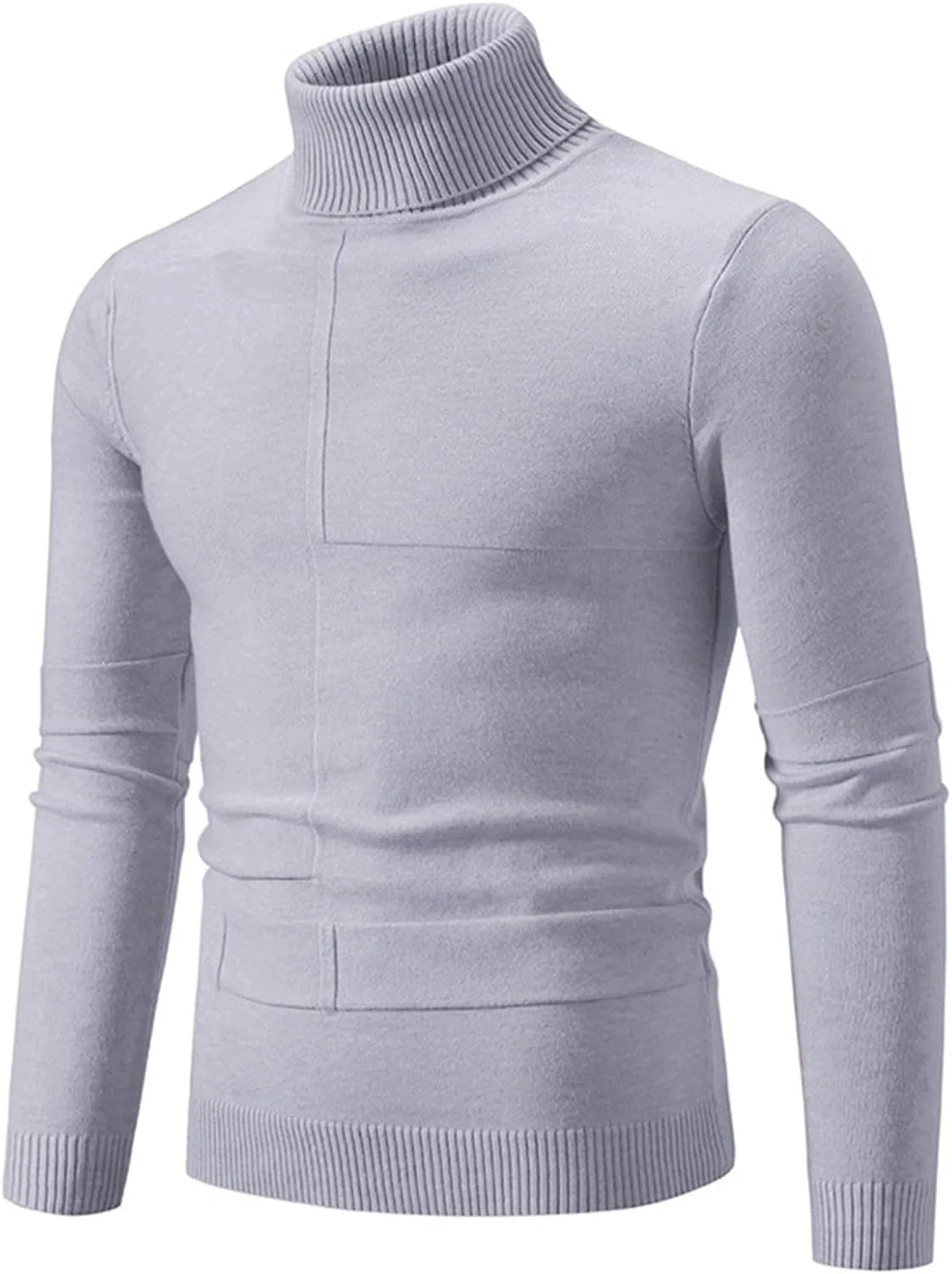 

Толстовка-водолазка мужская Basic Knit Sweater, длинный рукав, slim fit AQAYL