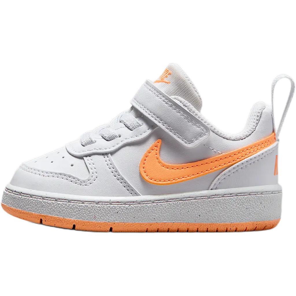 

Кроссовки Court Borough нескользящие износостойкие низкие для малышей Nike, белый/желтый