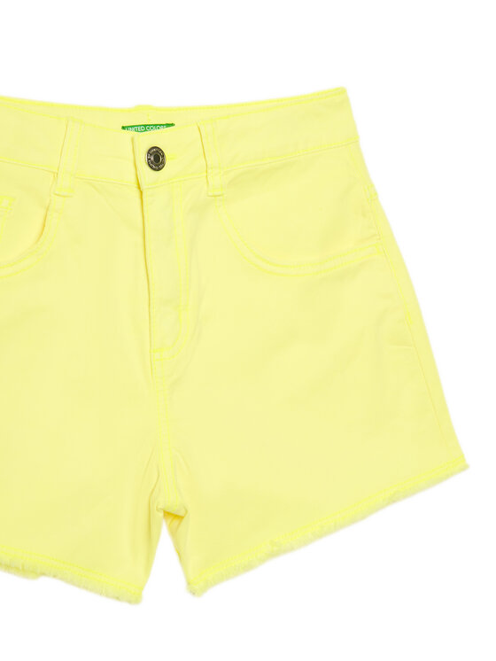 Джинсовые шорты обычного кроя 4O69C9040 United Colors Of Benetton, желтый — фото 3