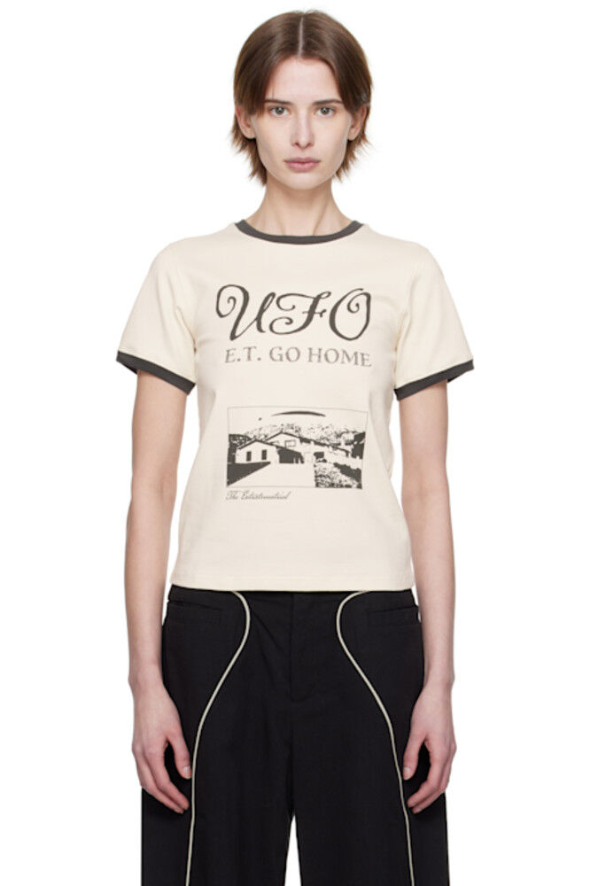 

Футболка Off-White с надписью «НЛО» Kijun