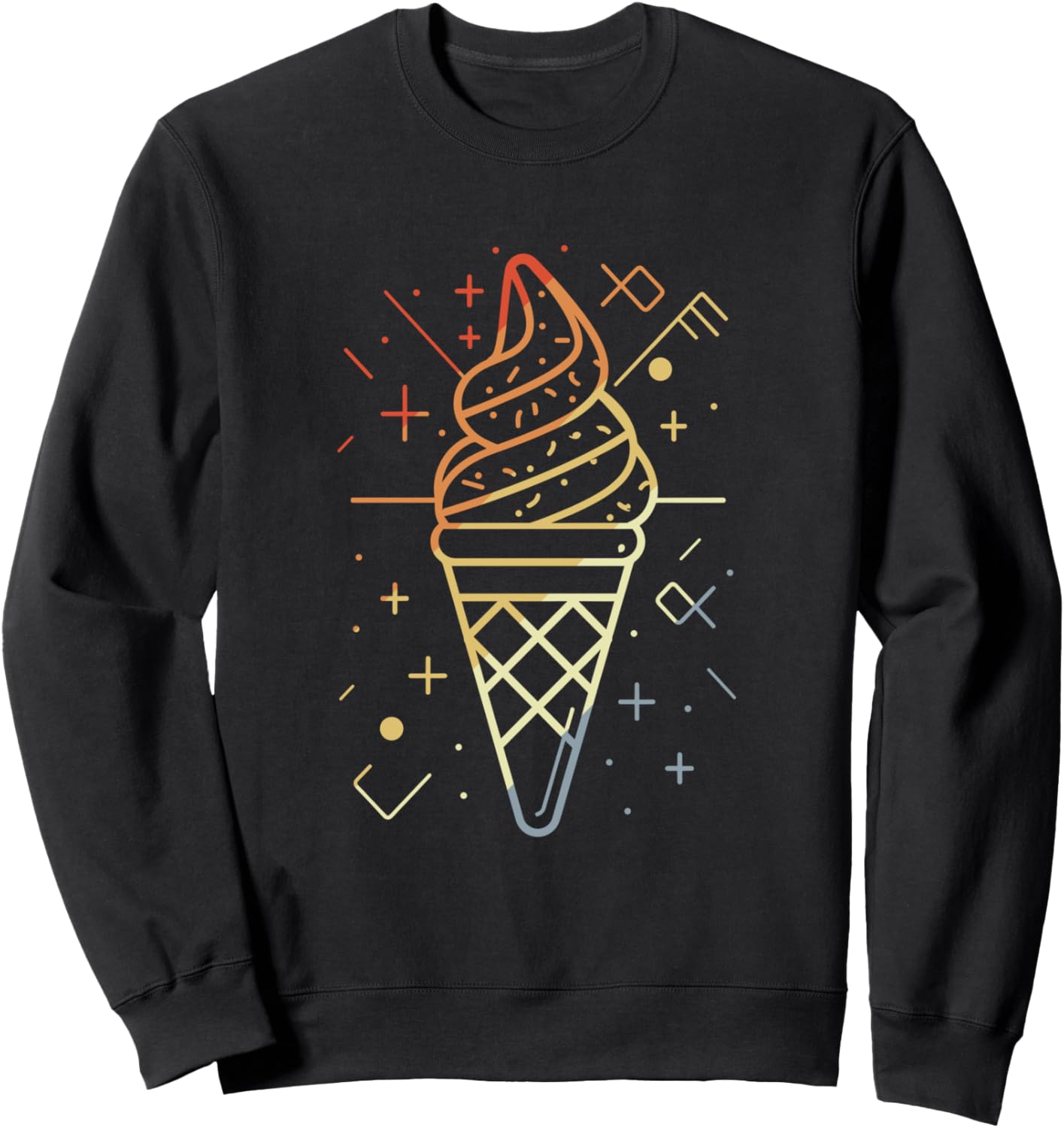 

Толстовка в виде рожка мороженого Funny Ice Cream Graphic T-Shirt And Giveaway, черный