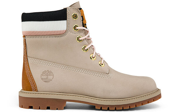 Кроссовки premium 6 inch heritage cupsole boots 'light taupe nubuck' Timberland, бежевый — фото 2