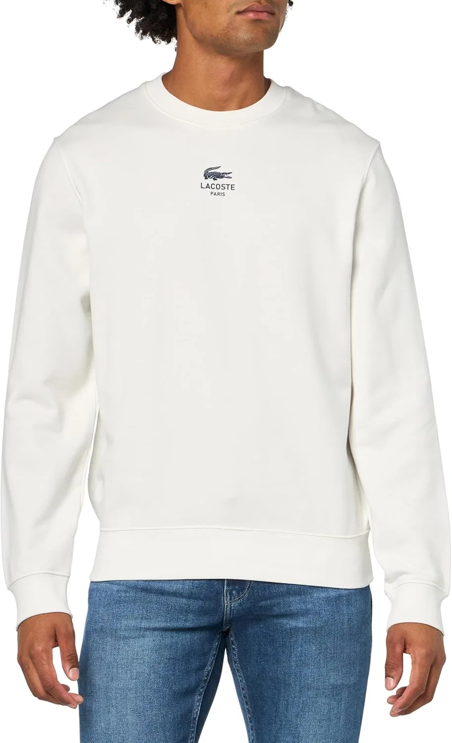 Толстовка Lacoste мужская флисовая с логотипом, унисекс, 100% хлопок