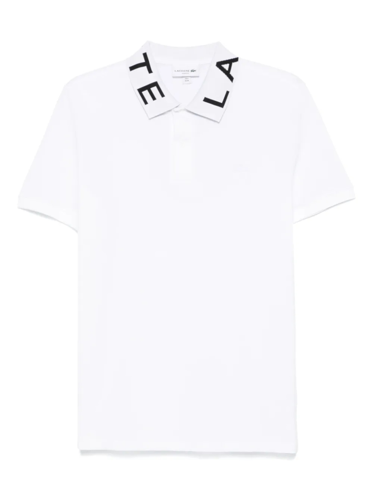

Рубашка-поло с жаккардовым логотипом Lacoste, белый