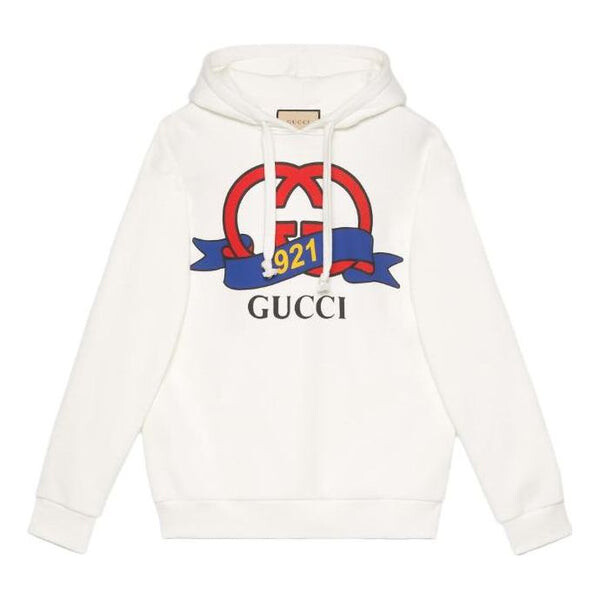 

Рубашка interlocking g 1921 print sweatshirt 'white' Gucci, белый