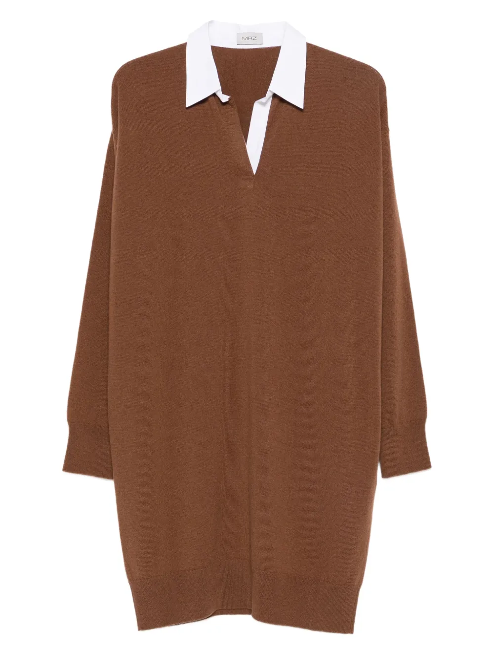 

Платье мини с V-образным вырезом MRZ, коричневый