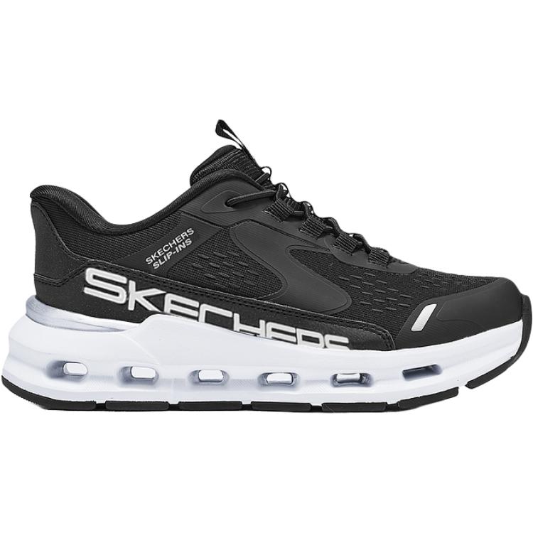 Skechers Kids Кроссовки для бега SKECHERS GIRLS с амортизацией, износостойкие, низкие, черные/белые, детские — фото 2