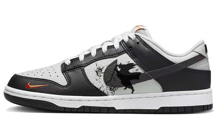 

Кроссовки Nike Dunk Skateboarding Shoes Men Low-top Black/grey/orange, черный