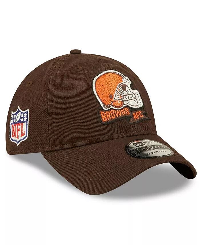 

Кепка Big Boys Brown Cleveland Browns 2022 с регулируемой боковой линией 9TWENTY New Era, коричневый