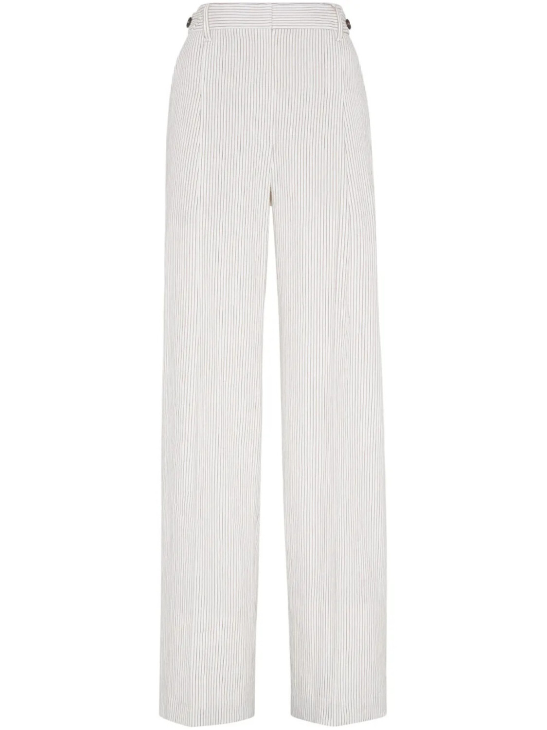 

Brunello Cucinelli брюки в тонкую полоску, белый