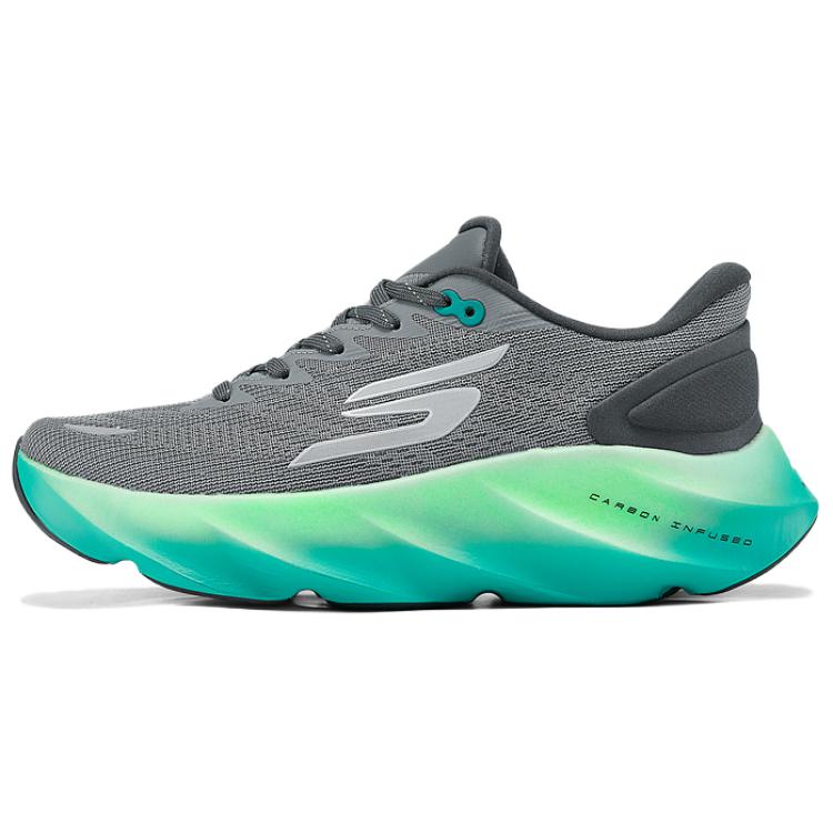 

Skechers Мужские кроссовки для бега с низкой амортизацией и износостойкостью, серо-синие