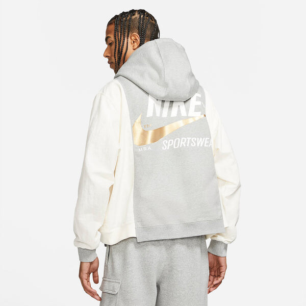Толстовка Nike Sportswear Hoodie 'Grey Beige', мультиколор — фото 4