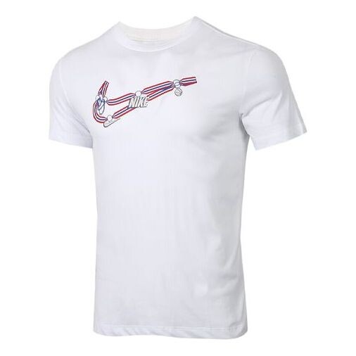 

Футболка dri-fit swoosh basketball white Nike, белый