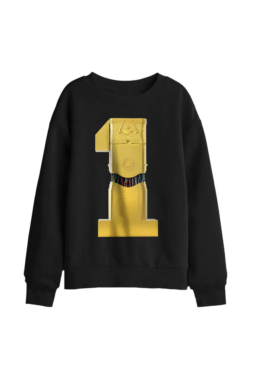 Детский свитшот с C-3PO Star Wars, черный