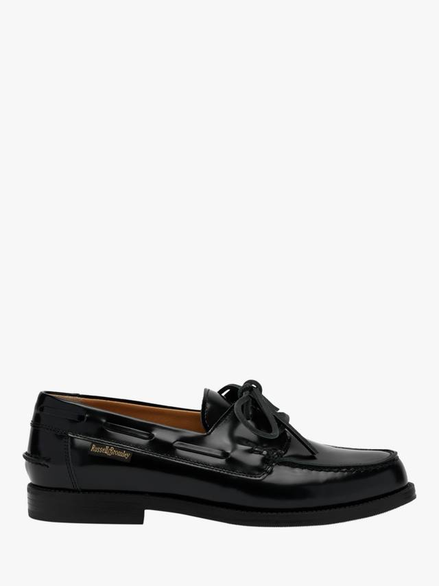 Кожаные лодочные туфли Chester Russell & Bromley, Black