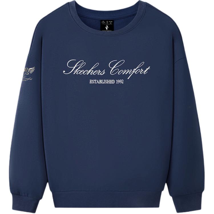 

Новогодняя толстовка унисекс Skechers, темно-синий -002z